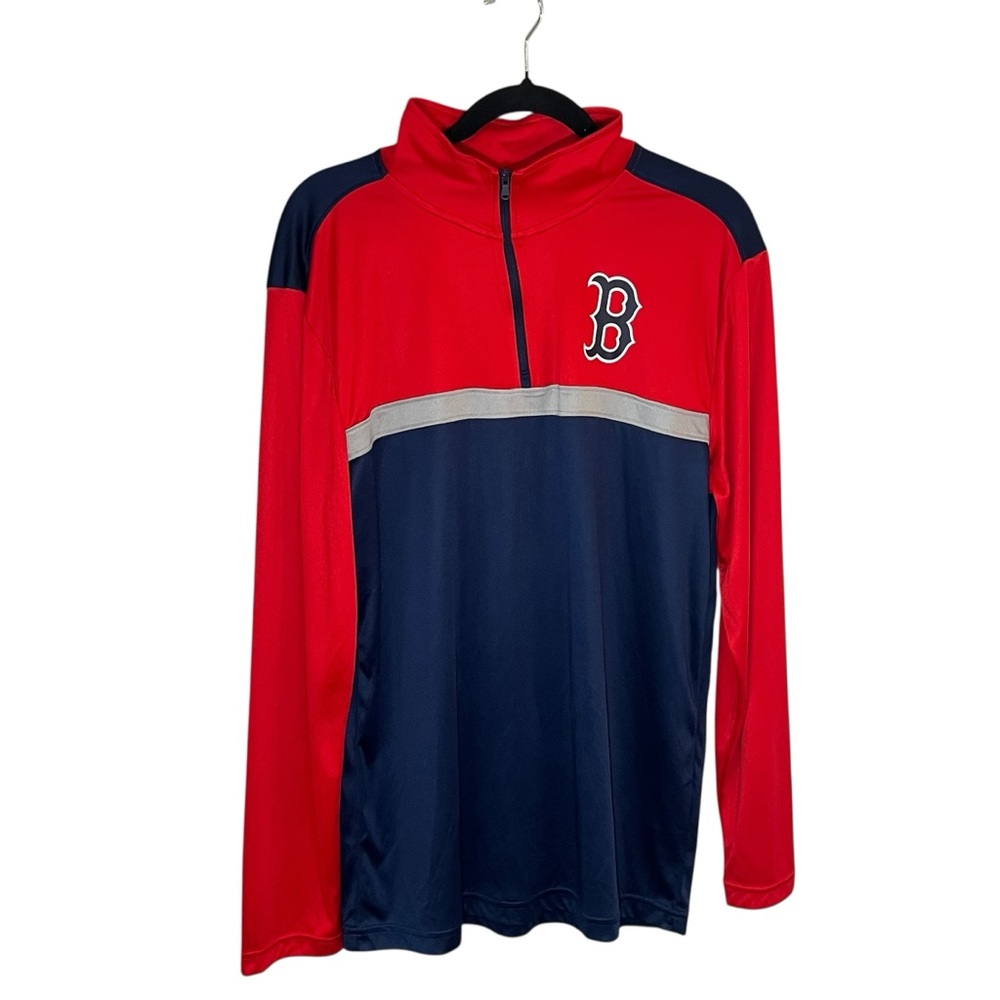 Official Boston Red Sox Men's quarter-zip  Fanatics Baseball  Large  A-003